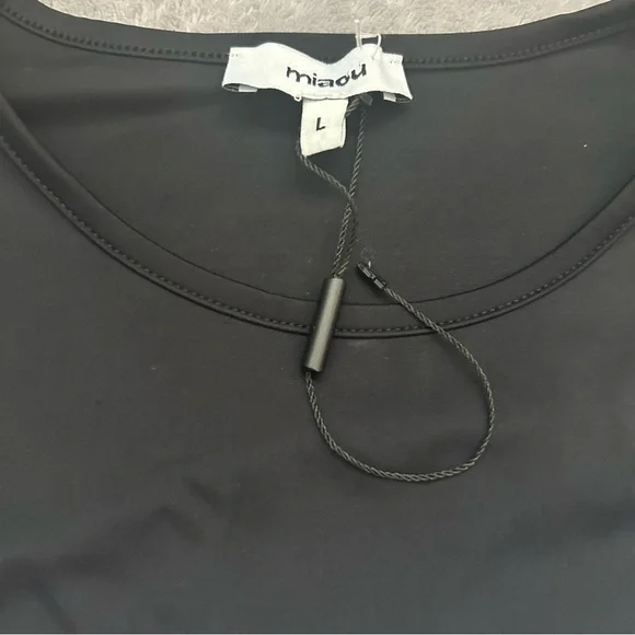 NWOT Miaou Zephyr Tee in Black - Picture 3 of 7